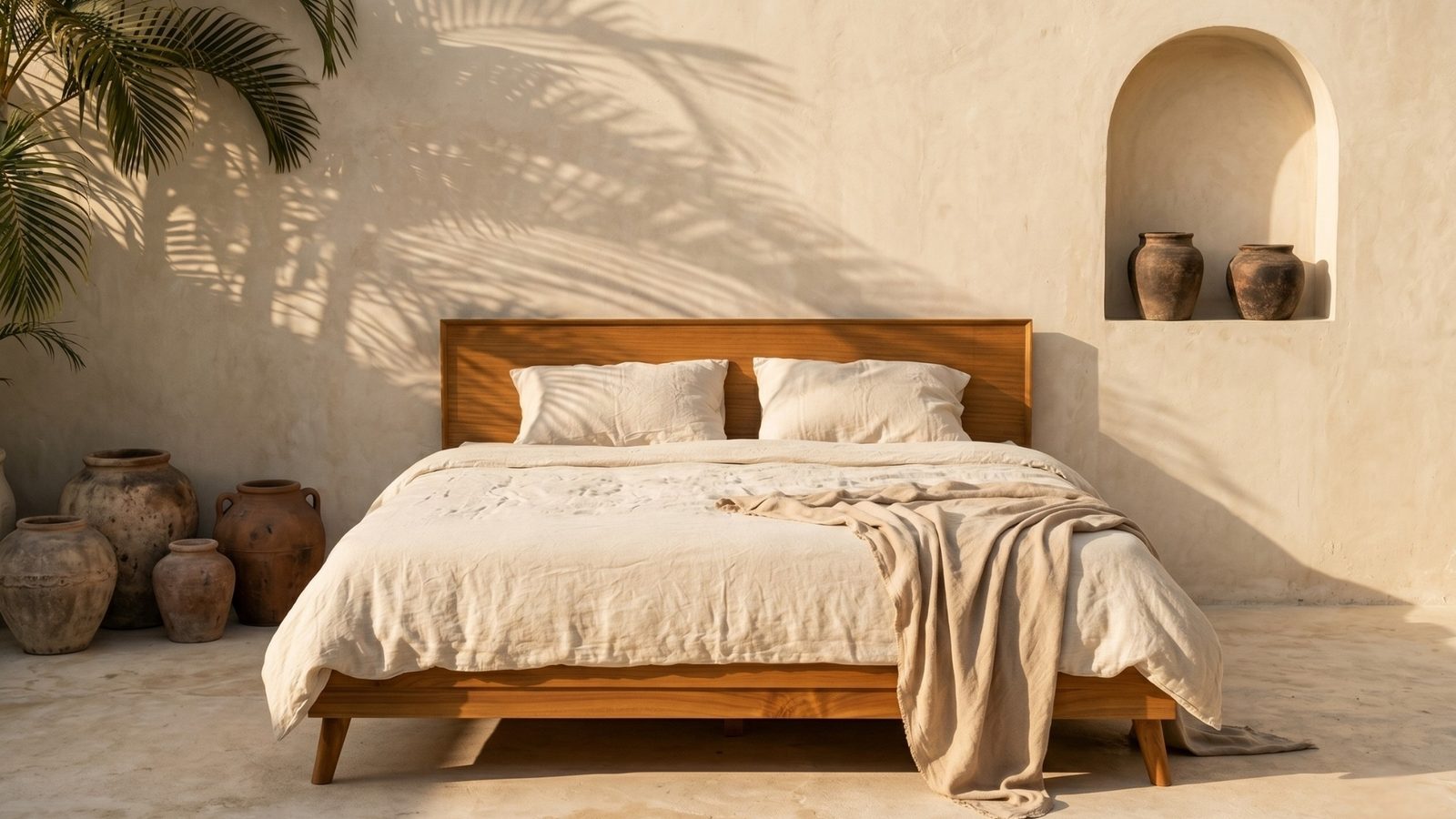 Teak Platform Bed